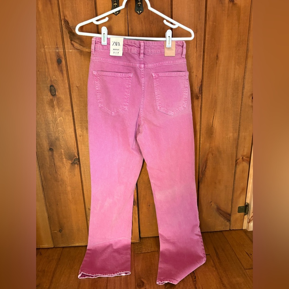 Purple Zara Wide Leg Jeans